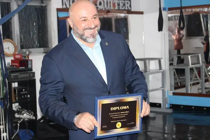 Adrian Mihai, președintele clubului, la premiere